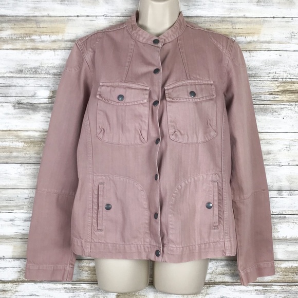dusty rose denim jacket